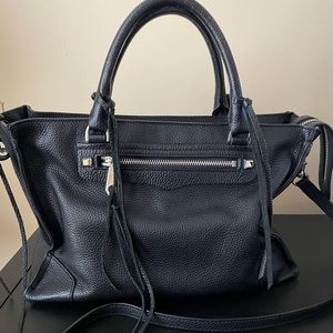 Rebecca Minkoff Leather Top Handle Bag with Crossbody Strap